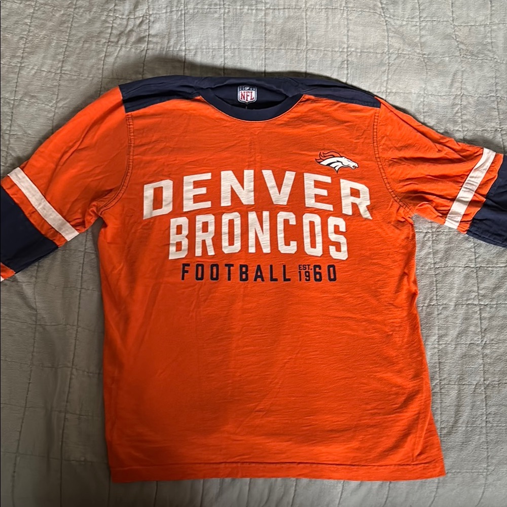 NFL Orange and Navy Denver Broncos Sweatshirt